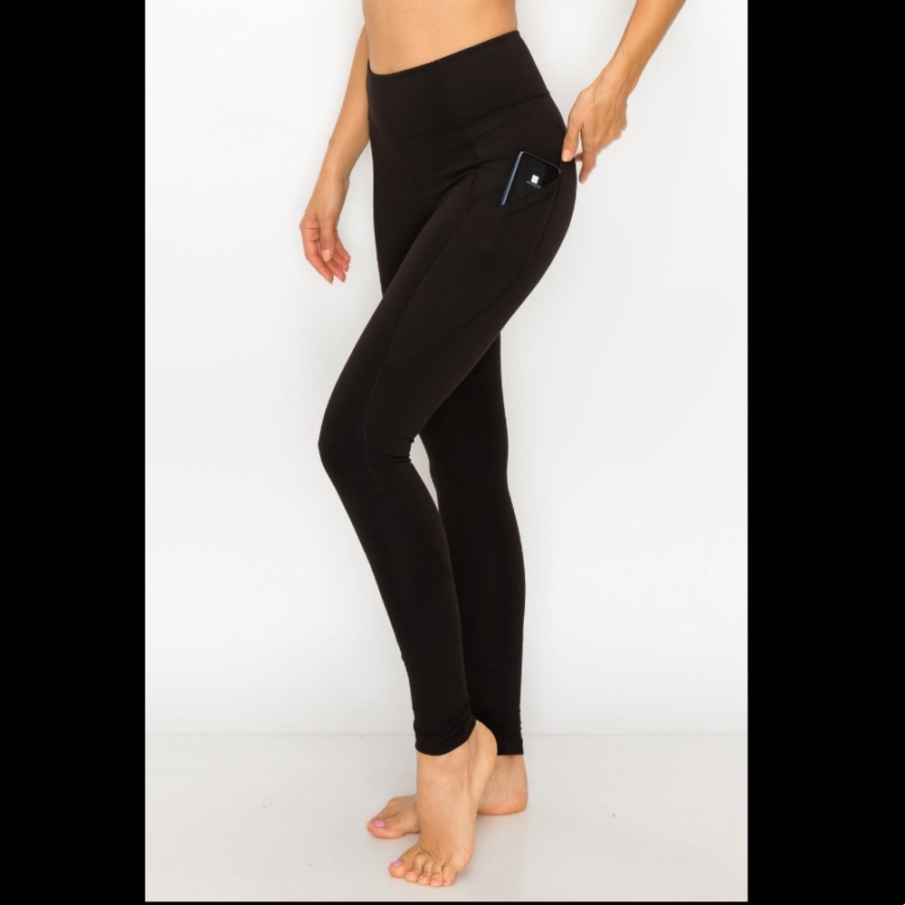 Black Leggings with Side Pockets